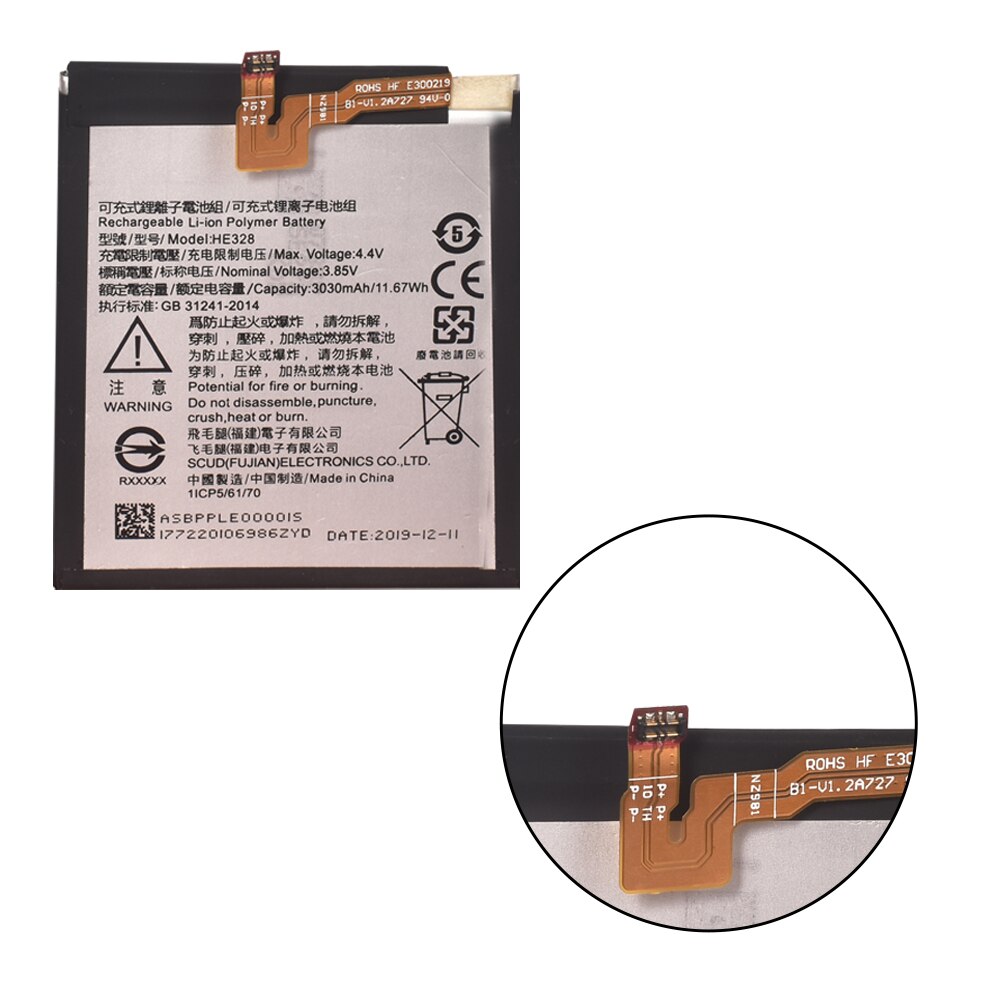 3030mAh HE328 Battery for Nokia 8 TA-1004 TA-1012 TA-1052 + Free Tools