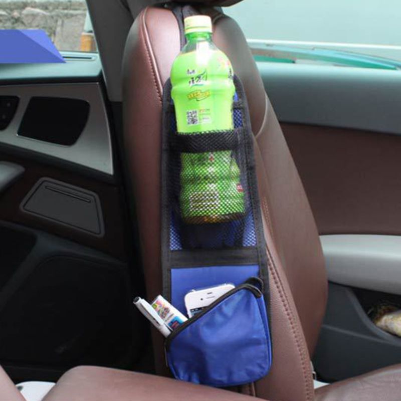 Auto Car Side Seat Pocket Organiser Tidy Accessory Storage Collector Hang Bag Pouch Holder