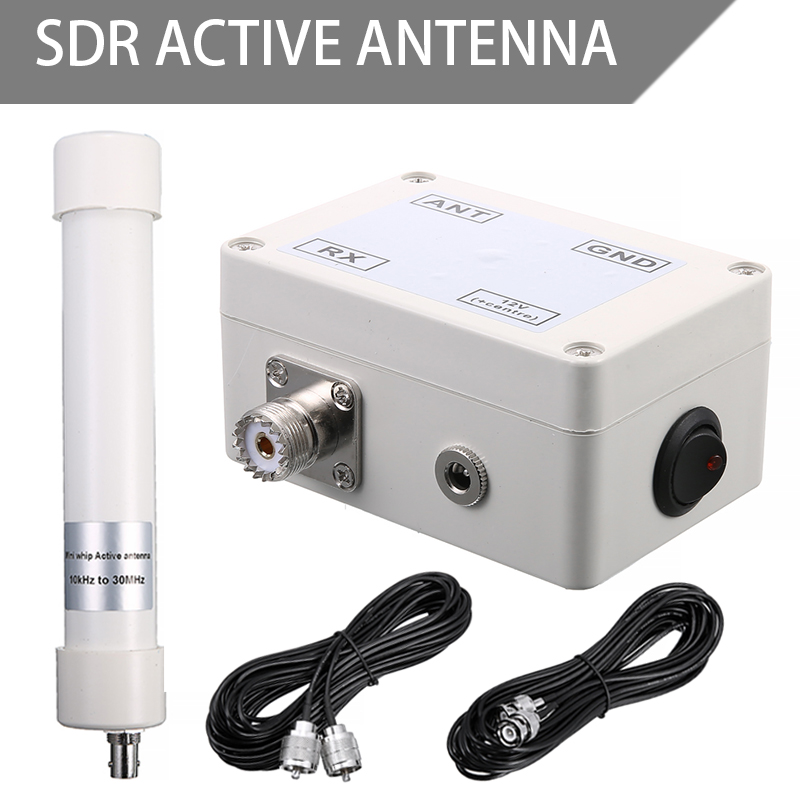 Actieve Ontvangende Antenne Mini Zweep Vlf Lf Hf Vhf Sdr Antennes Met Connect Kabel Signaal Ontvangen 10Khz-30Mhz