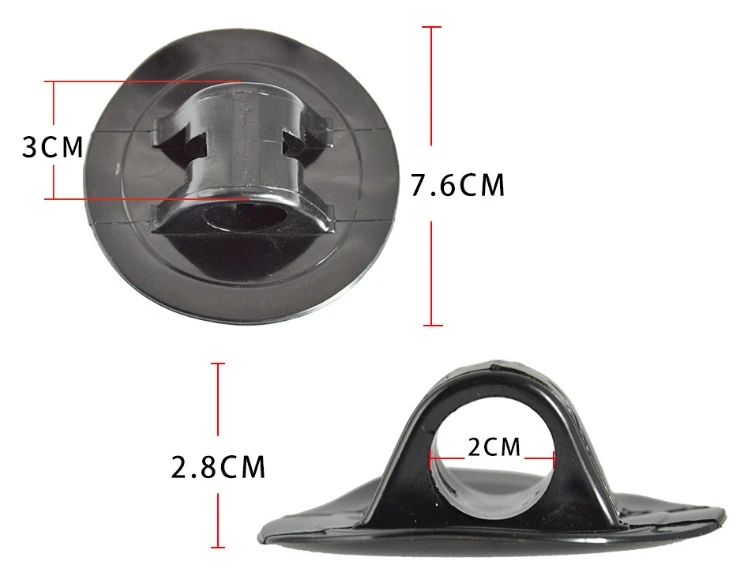 Inflatable Boat Motor Bracket Fixed Hook & Loop Rubber Boat Propeller Plug Buckle Kayak Canoe Grommet Boat Accessory