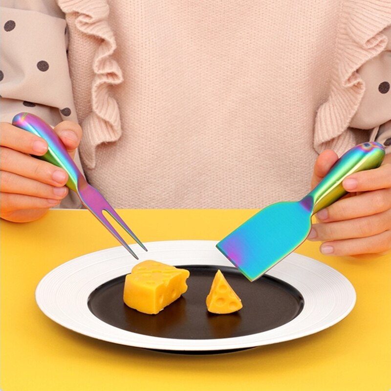 4pcs Cheese Tools Set Stainless Steel Cheese Knife Kitchen Accessories Cake Spatula Butter Cheese Slicer Cutter Shovel Fork Kit