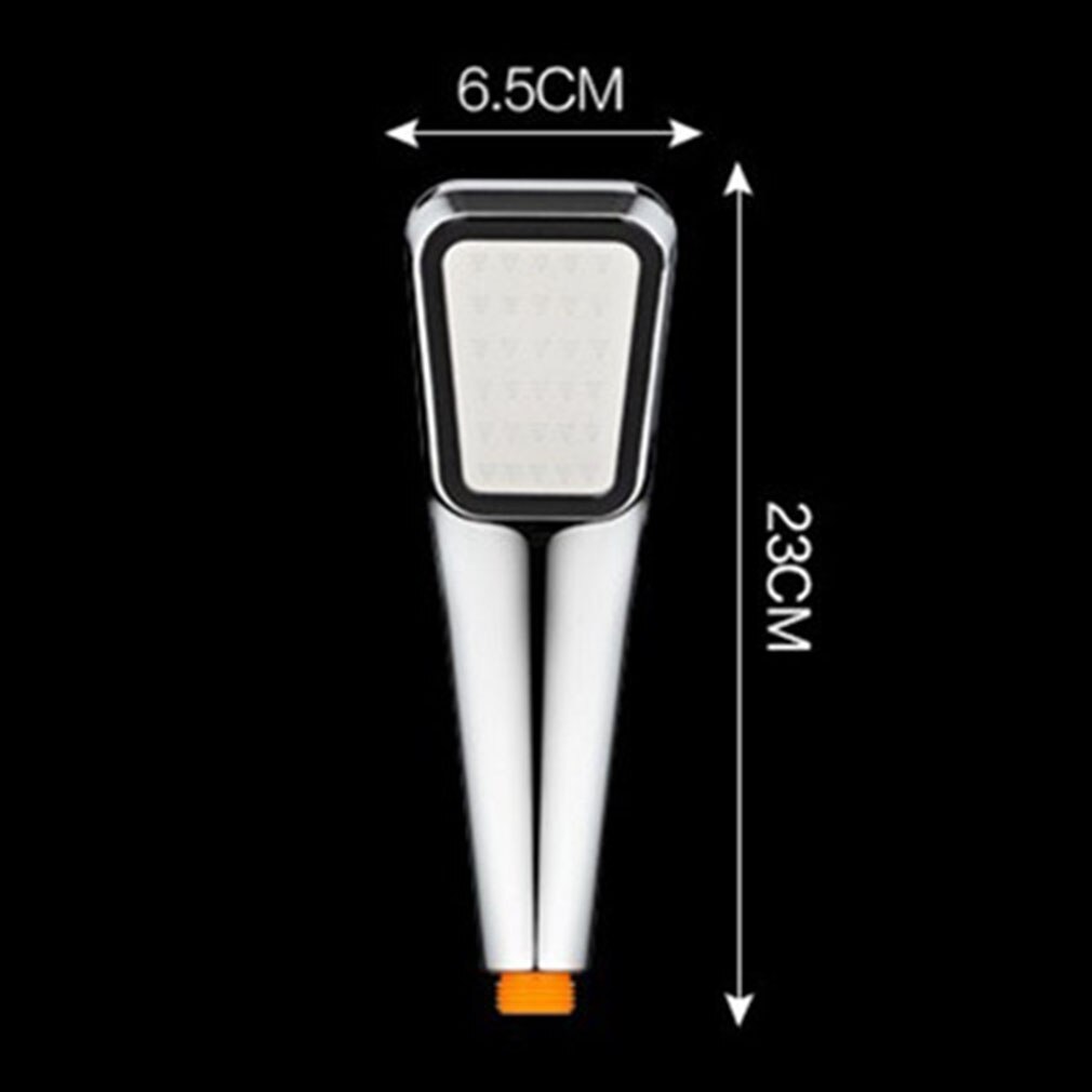 300 Tiny Holes Pressure Shower Head Water Booster Saving Square Handheld Square Bathing Sprayer Bathroom Hand Shower