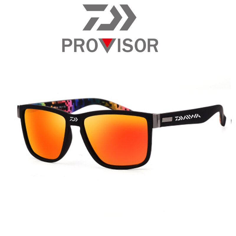 2022 Fishing Glasses Outdoor Men&#39;s Fishing Sunglasses Mountaineering Frame Colorful Polarized Glasses Driving Goggles: Photo Color4