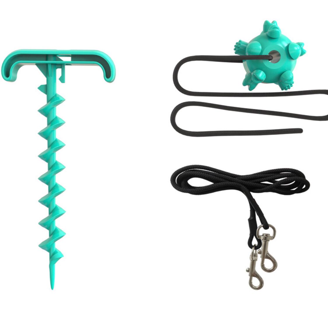 Outdoor dog ground peg dog walking dog tug of War dog toys