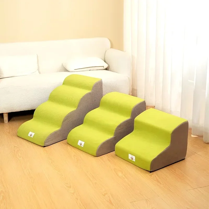Haustier 2/3 Stufen Treppe Hund/Katze Rampe Leiter Erinnerung Schaum Schwamm Hunde Sofa abnehmbare und waschbare Ausbildung Haustier Rampe Treppen Heimtierbedarf