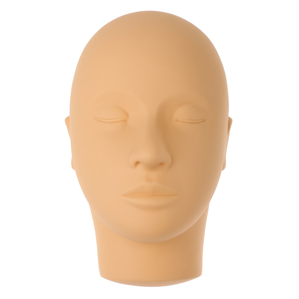 Closed Eyes Mannequin Head Massage Makeup Eyelash Extension Practice Model Hats Hairs Glasses Display for Wigs Showcase