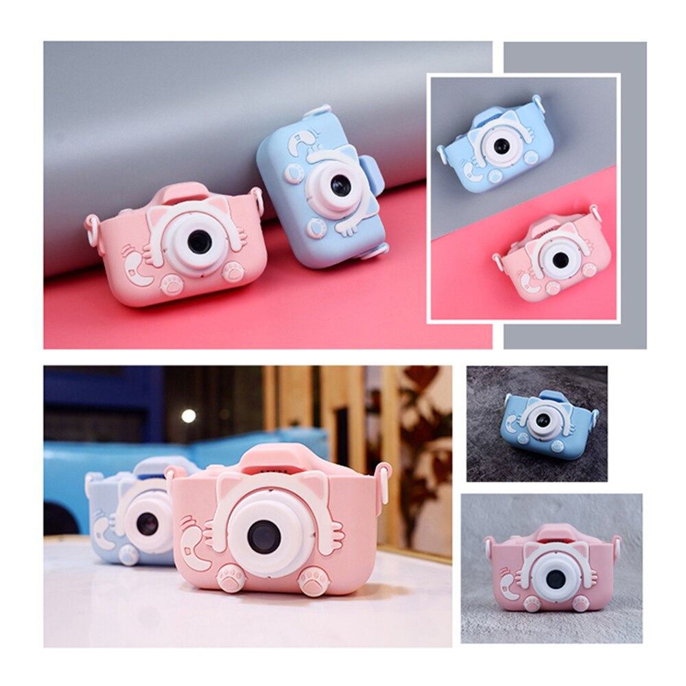 Fotocamera Selfie per bambini da 8mp/20mp con Slot per schede TF fotocamera digitale con messa a fuoco automatica IPS da 2 pollici cornici divertenti integrate supporto Video 720P