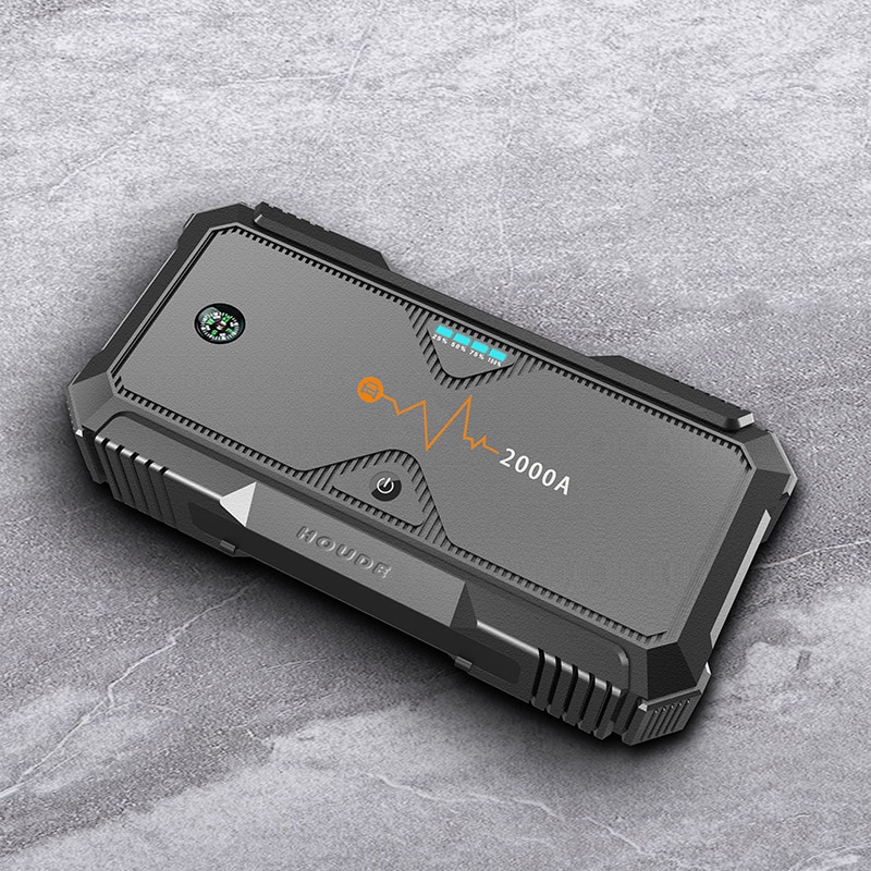 Car Jump Starter 2000A Car Buster 12V Vehicle Car Starter Power Bank Auto Booster Battery Emergency Battery Powerful LED Light