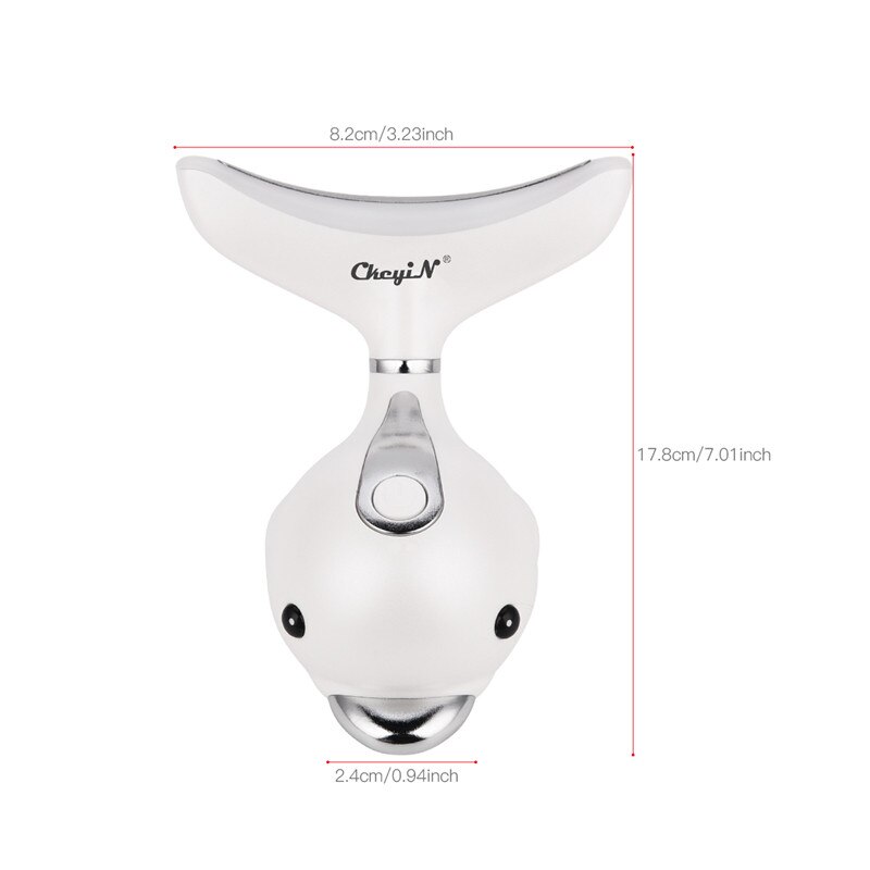 Sonic Face Massager Facial Neck Lifting Machine LED Photon Heating Ion Skin Firming Beauty Toning Devices Anti Aging Wrinkle 50