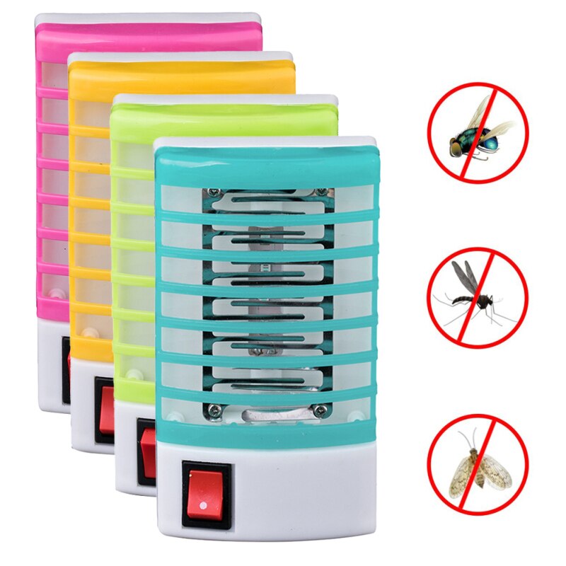 1*Electric Mosiquito Killer Lamp Fly Killer Bug Zapper Insect Control LED Light Photocatalyst Lamp Silent Killing Pest Repellent