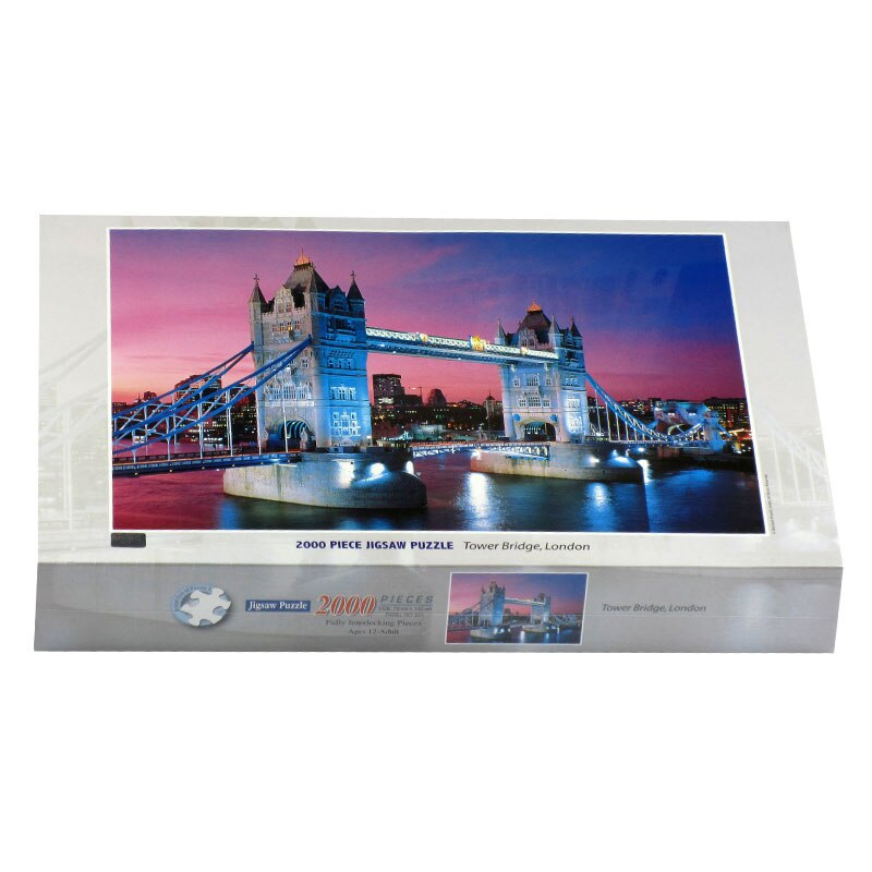 2000 Stuks Volwassen Puzzel London Bridge Puzzel Huis Schilderen Puzzel Decompressie Speelgoed