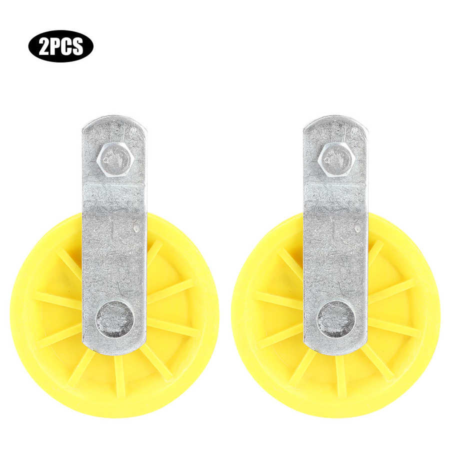 Greenhouse Supplies Waterproof Metal Pulley Metal Material Durable Agriculture Accessories 2Pcs Livestock Farm for Agriculture
