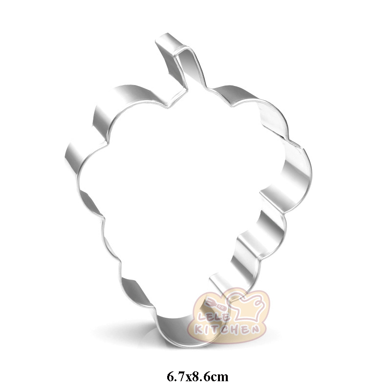 1 Uds boda hornear cóctel vino tinto de uvas cortadores de galletas Moldes de Metal caramelo galleta molde decoración de tarta fondant herramientas pastelería