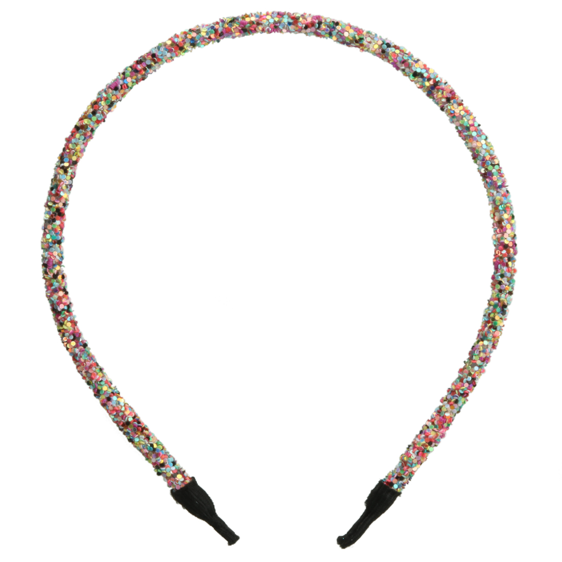 1PC Leuke Meisjes Hoofdbanden Glitter Regenboog Haarbanden Sparkly Haarbanden Kids Kinderen Party Decoratie Haaraccessoires: YELLOW