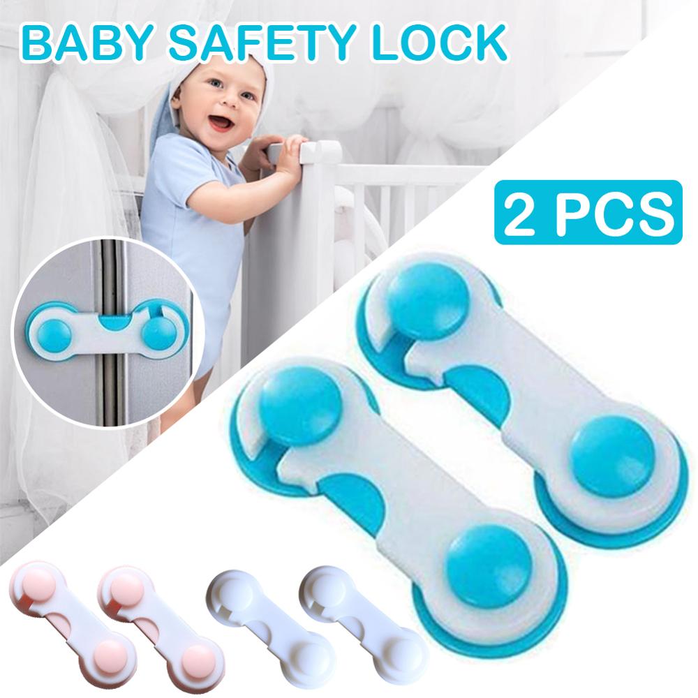 2Pc Multifunctionele Kind Baby Veiligheid Lock Kast Kastdeur Lade Veiligheid Sloten Kinderen Veiligheid Protector