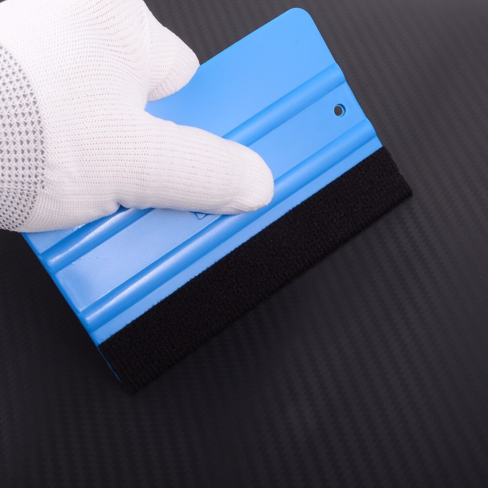 Ehdis 4.8cm*500cm rulle vinyl folie film filt tape til gummiskraber med selvklæbende lim bil wrap filt kant klud vindue toner værktøj