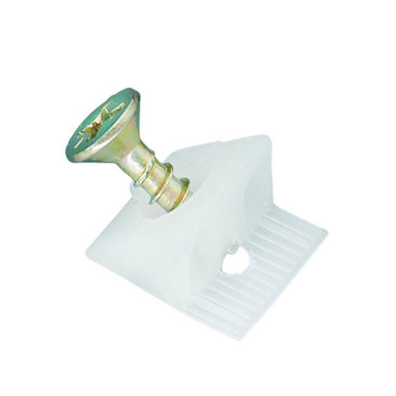 50 Pack Plastic Corner Bracket Furniture Mending Wedges with Screws Drawer Supports Fastener for Sagging Drawers: Color