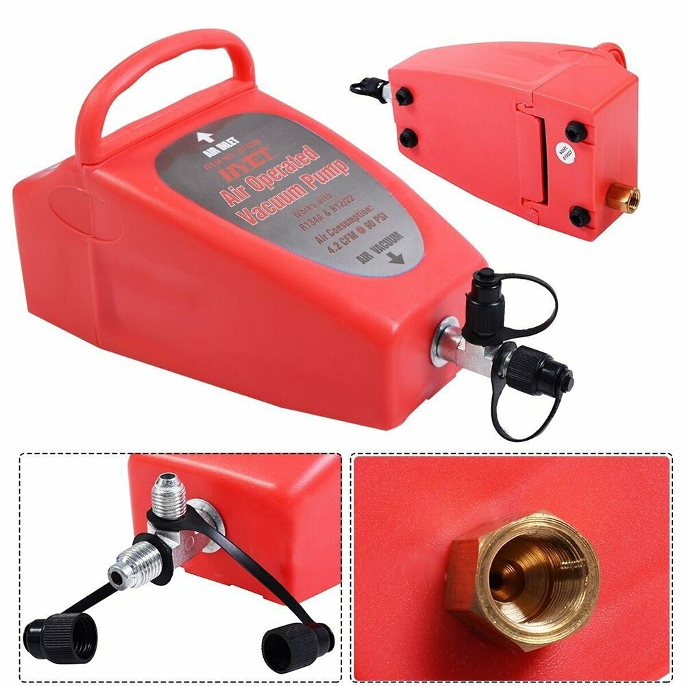 4.2CFM Auto Tool Air Operated Compressed Vacuum Pump Practical Home Pneumatic Durable Refrigerator Conditioning System Car