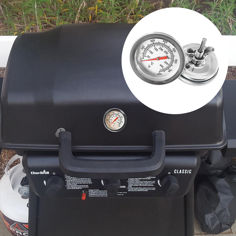 Ruostumaton teräs grilli savustin grilli lämpömittari grilli lämpömittari ruoanlaitto-anturi kotitalouden grilli uuni keittiövälineet