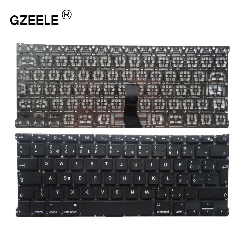Teclado de repuesto para Macbook Air de 13 pulgadas, accesorio para Macbook Air de 13 &quot;, A1369, A1466, años a , US/UK/RU/FR/SP/AR/CZ/TR,: CZ Cezch