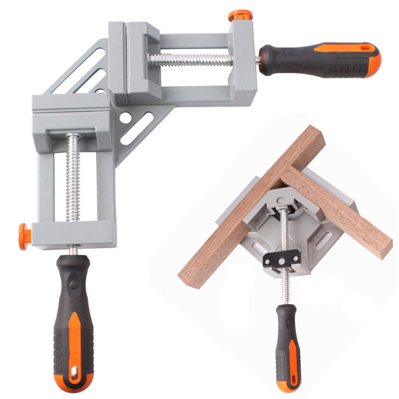 Houtbewerking Klemmen Hoek Klemmen 90-Graden Hoek Bankschroef Dubbel Handvat Verstelbare Voor Frame Strijd Splices Clip Houtbewerking Gereedschap