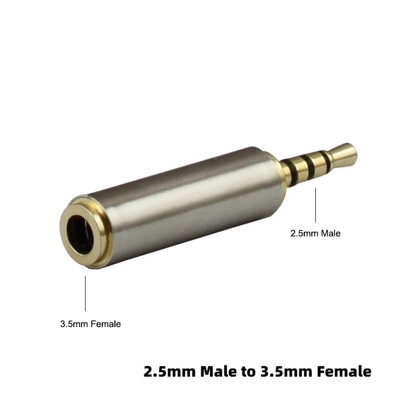 Adaptateur Audio Jack 3.5mm à 2.5mm, connecteur mâle 2.5mm à 3.5mm femelle pour câble de haut-parleur Aux, casque stéréo, micro: YELLOW
