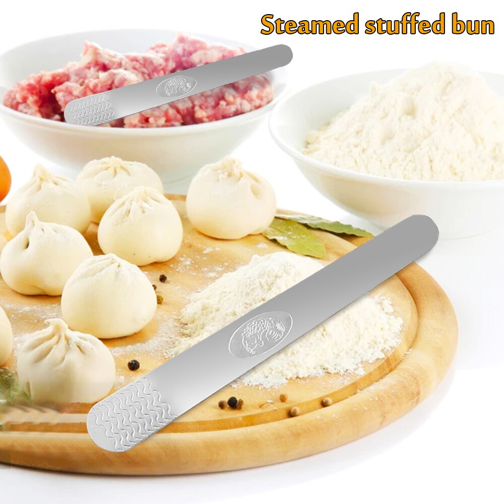 Herramienta de acero inoxidable para hacer dumplings, utensilios de cocina para hacer bollos, cuchara de relleno, 1 unidad