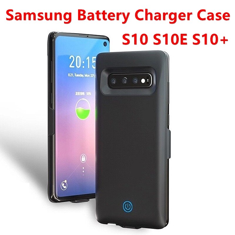 7000Mah Batterij Lader Case Voor Samsung Galaxy S10 S10E Batterij Case Voor Samsung S10 Plus Terug Clip Fast Charger mobiele Telefoon