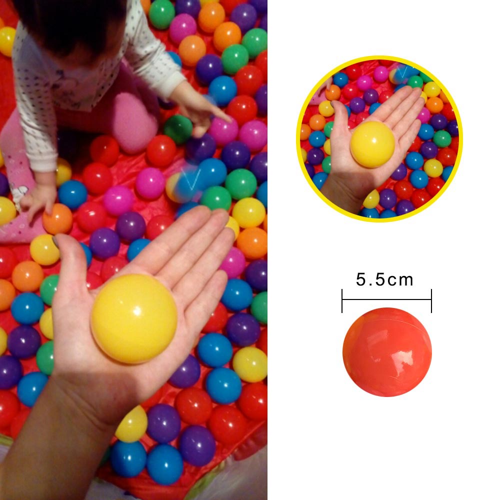 300 Pcs Buiten Speelgoed Oceaan Bal Eco-vriendelijke Kleurrijke Zachte Plastic Water Zwembad Ocean Wave Ball Baby Funny Interactief Speelgoed 5.5 cm