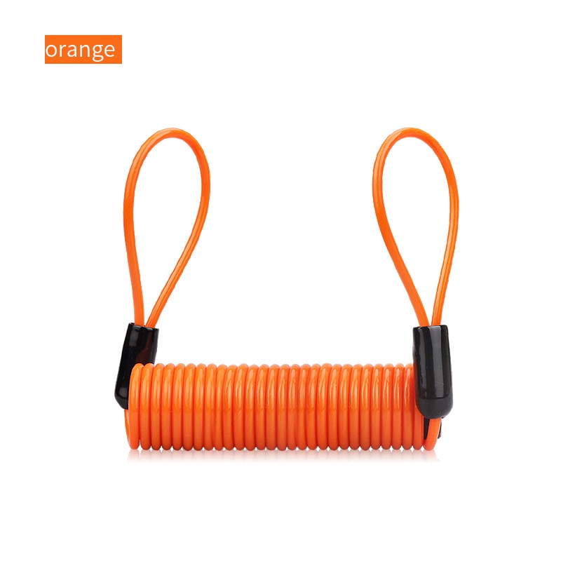 120cm Alarm Rabatt sperren Sicherheit Anti Dieb Motorrad Motorrad Rad Scheiben bremse Alarm chloss & Tasche und Erinnerung Feder kabel: Gold