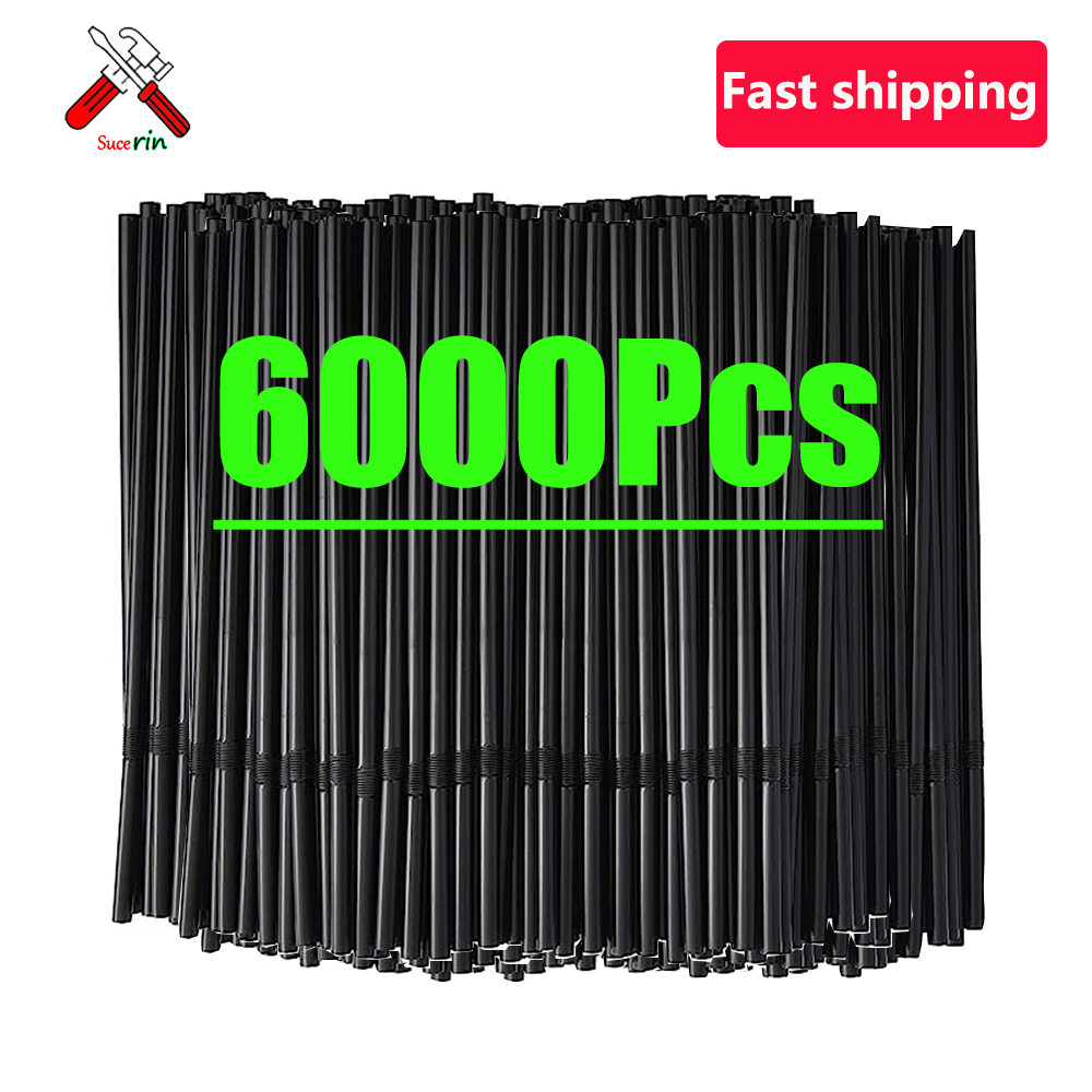 50/3000/6000pc kleurrijke drinkrietjes voor bruiloften, feestjes, melkthee, cocktails, bar, keuken, drankjes, thuis, cola rietje