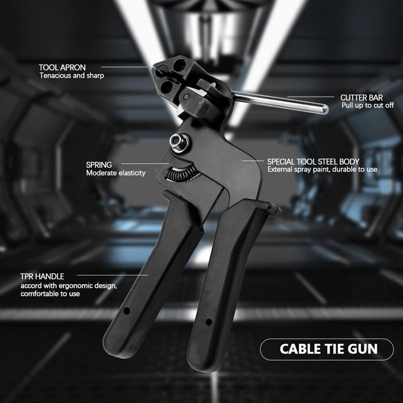 Serre-câble en acier inoxydable, outil de fixation, serre-câble, largeur de coupe inférieure à 12Mm