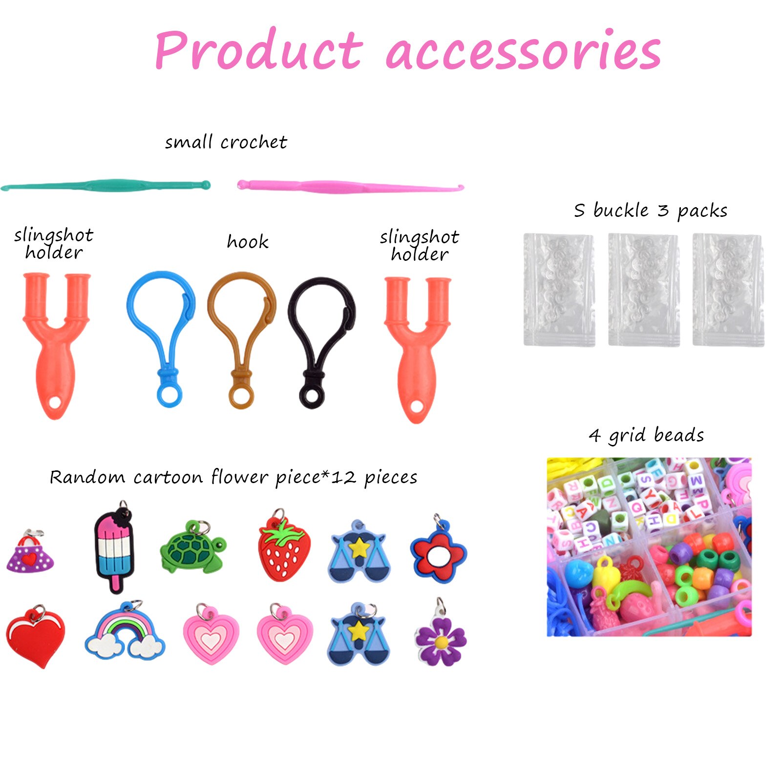 1500 pièces de Bande de Métier À Tisser En Caoutchouc Bricolage Jouets Ensemble Pour Enfants Laçage Bracelets Filles Cheveux Élastiques Recharge Faire Bracelet Tissé BRICOLAGE Kit