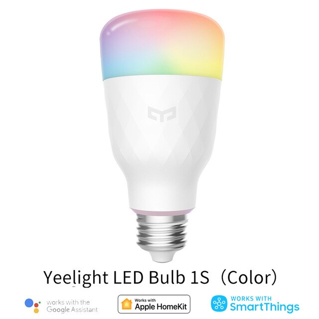Yeelight Led Slimme Lamp 1S/1SE Rgb Kleurrijke Lamp AC100V-240V E27 Wifi Remote Voice Control Voor Xiaomi En google Assistent: 1S