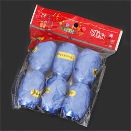 Ballon à feuille multicolore pour fête d'anniversaire mariage, banderole à Ballon multicolore 5mm x 10m 6 pièces: blueB