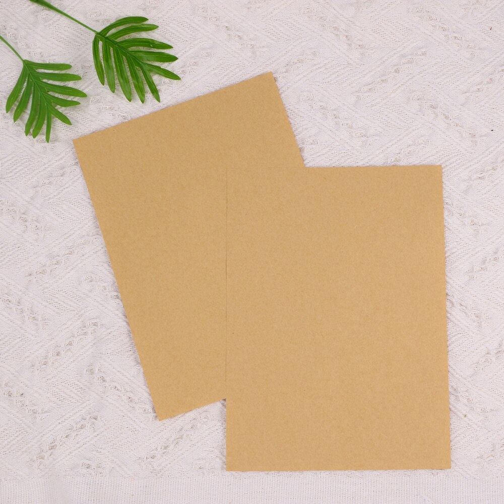 50 vellen kraftpapier vintage blanco  a4 briefpapier voor school
