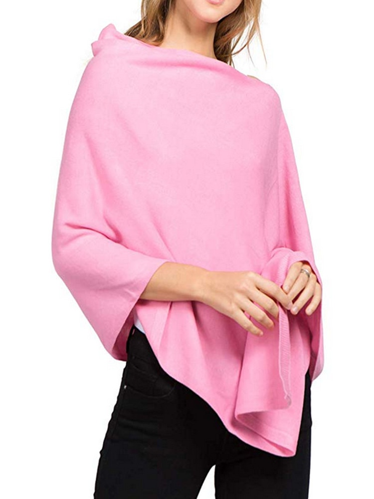 polyvalent châle couleur unie infini écharpe châles multi-fonction pull pull grande taille personnes anniversaire