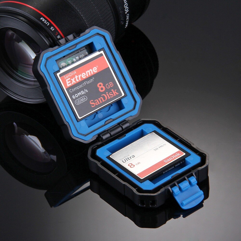 11 in 1 Memory Card Case Houder Waterdicht Opbergdoos Protector voor 3SIM + 2XQD + 2CF + 2TF + 2SD Kaart