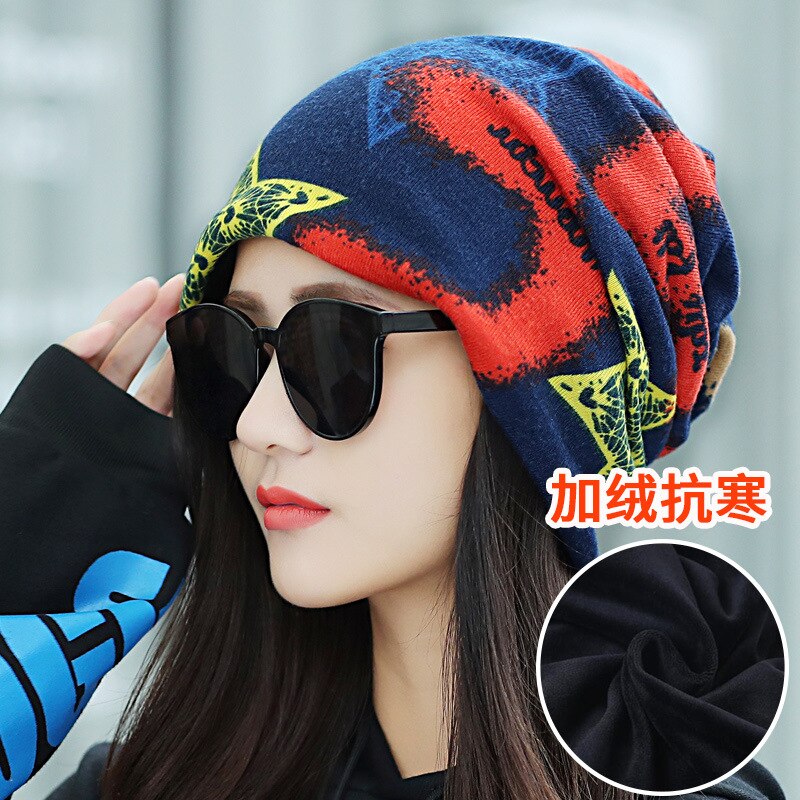 Hoed dame winter schattig warm multifunctioneel nek wikkel hoofd muts postpartum hipster halve maan muts: 7