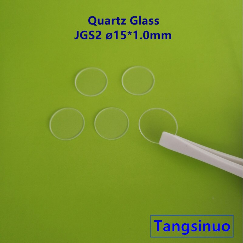 5 stk. jgs 2 15*1.0mm kondenseret kvartsglas disk