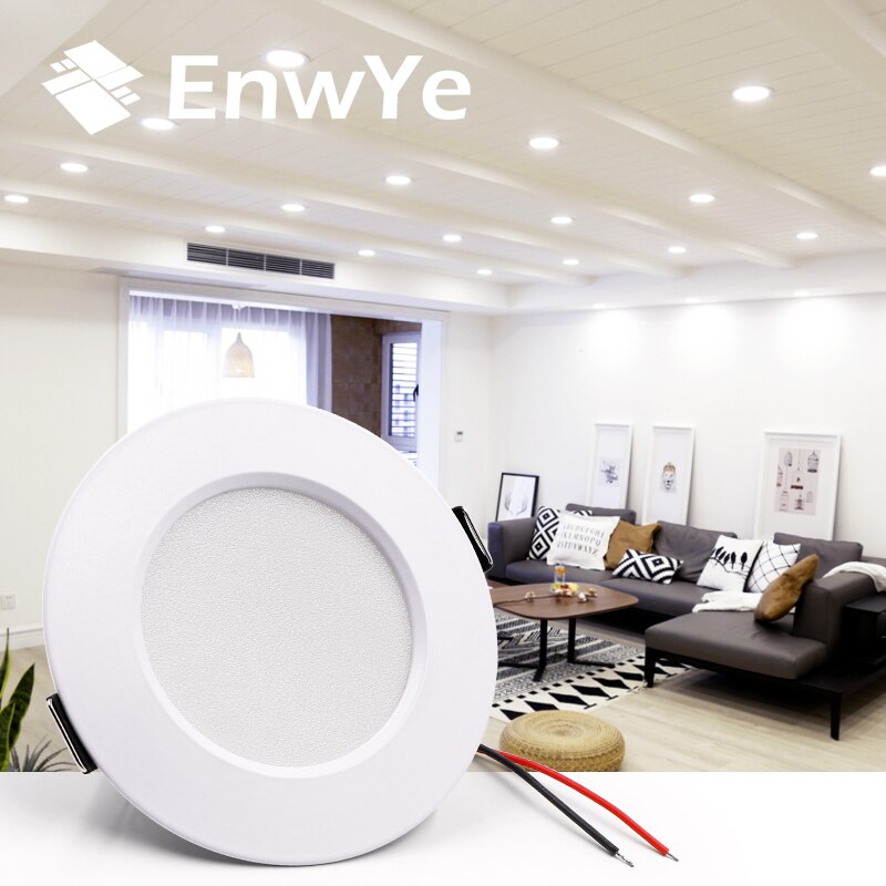 EnwYe LED Downlight Ceiling 5W 7W 9W 12W 15W Warm white/cold white led light AC 220V 230V 240V