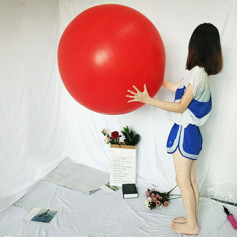 Ballon à oeufs humain géant en Latex de 72 pouces rond pour jeu amusant