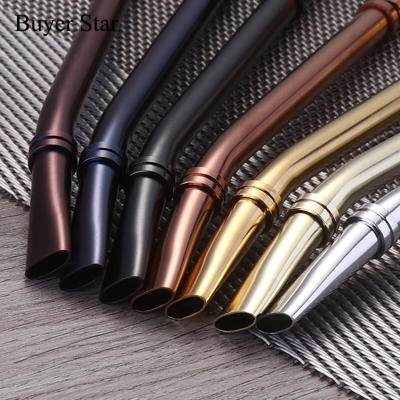 2 Pcs Smooth Flow Handmade Drinking Straw Stainless Steel Yerba Mate Tea Bombilla Straws Filtered Spoons Drinking Straw 6.22"