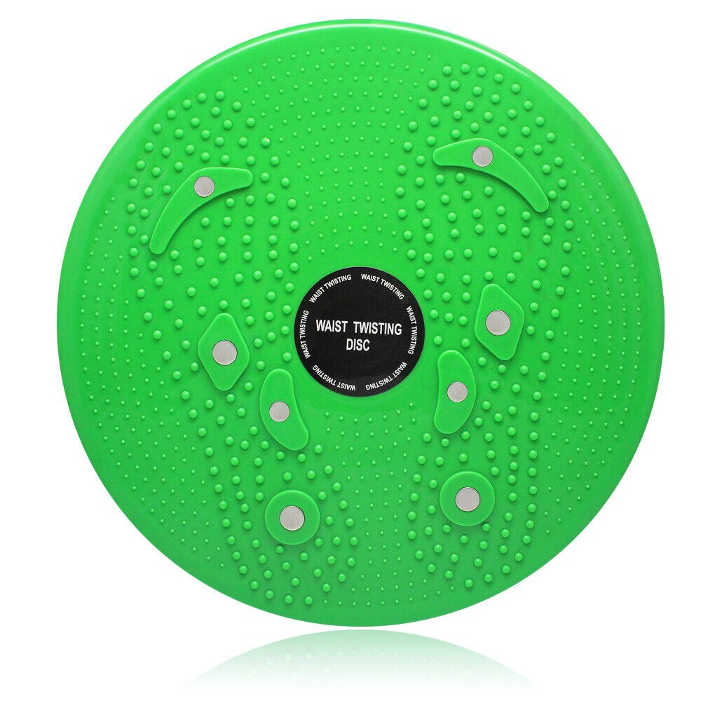 Taille Twisting Disc Balance Board Fitness Apparatuur Body Aërobe Roterende Sport Magnetische Massage Plaat Oefening Wobble Voor Thuis: green