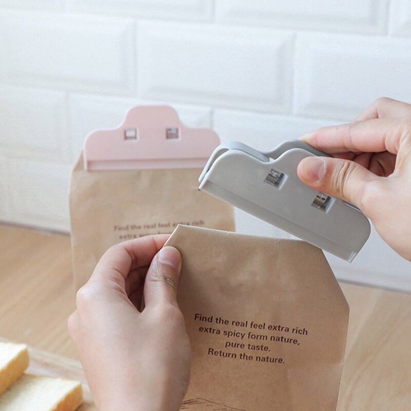 Plastic afsluitclip keuken voedsel opbergzak sealer thuis wasknijper kantoor papier dossierklem snack seal zak houder