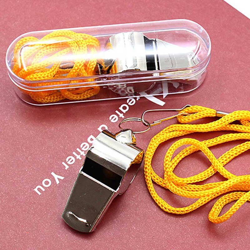 Referee Whistle Stainless Steel Extra Loud Whistle For School Sports