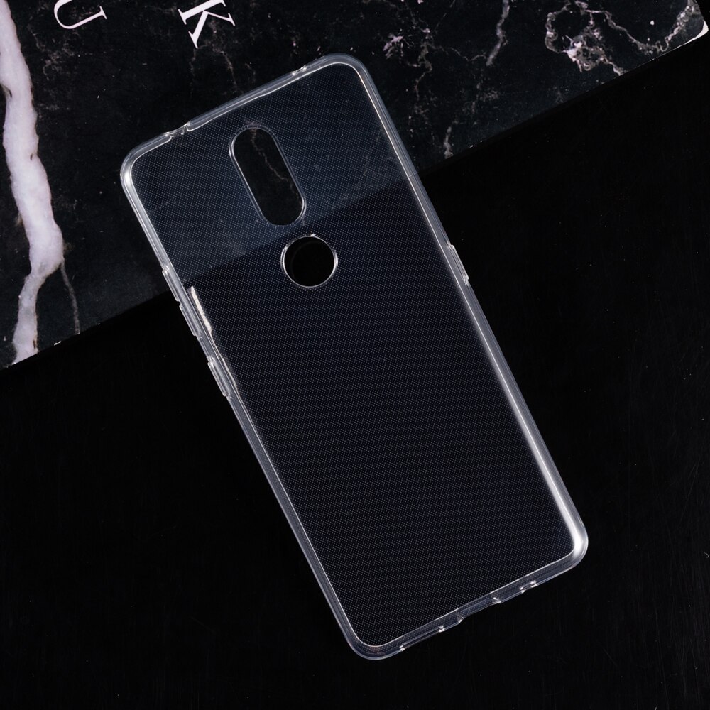 For Nokia 2.4 Gel Pudding Silicone Phone Protective Back Shell For Nokia 2.4 Soft TPU Case: Transparent