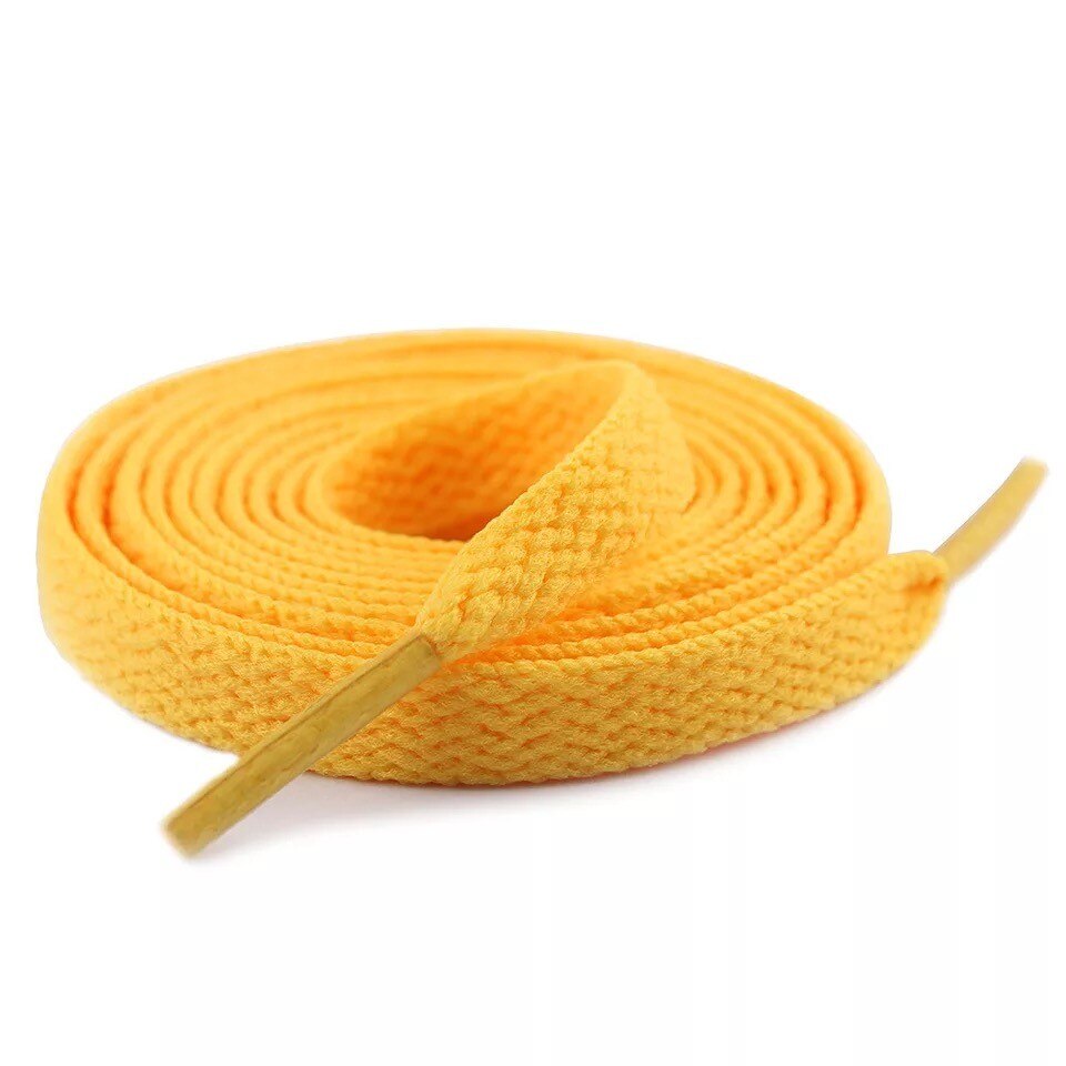 Unisex snørebånd til sneakers flad rem reb sko snørebånd farverige søde elastiske snørebånd sneakers sko tilbehør: Gylden