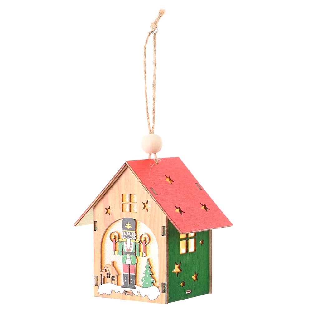 Houten Walnoot Soldaat Huis Boom Decoraties Opknoping Ornamenten Kinderen Speelgoed: 03
