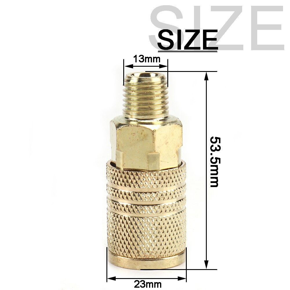1Pc Quick Coupler Tool 1/4" NPT Air Line Hose Fitting Coupling Adapter Hardening Steel Compressor Connector Sell: SM